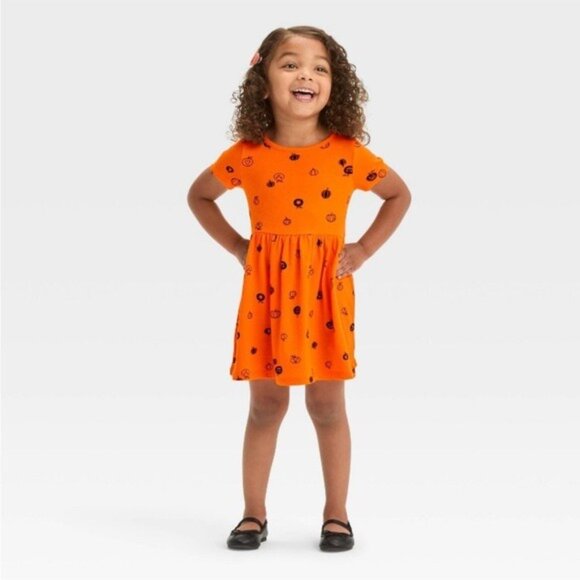 🎃 NWT Cat & Jack 12M Pumpkin Dress - Picture 11 of 15